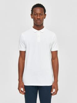 Knowledge Cotton Apparel Basic badge polo