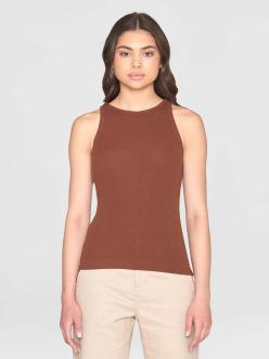 Knowledge Cotton Apparel Racer Rib Top