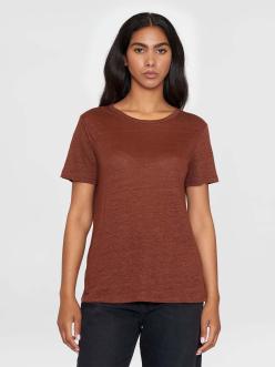 Knowledge Cotton Apparel Reg Linen T-Shirt