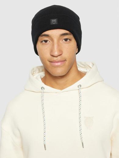 Double Layer Rib Wool Beanie 