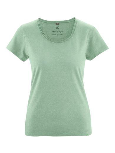 HempAge T-Shirt with Rolling Collar Menta | S