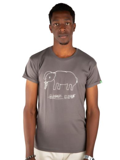 Kipepeo Clothing Shirt Elephant Charcoal Herren dunkelgrau | M