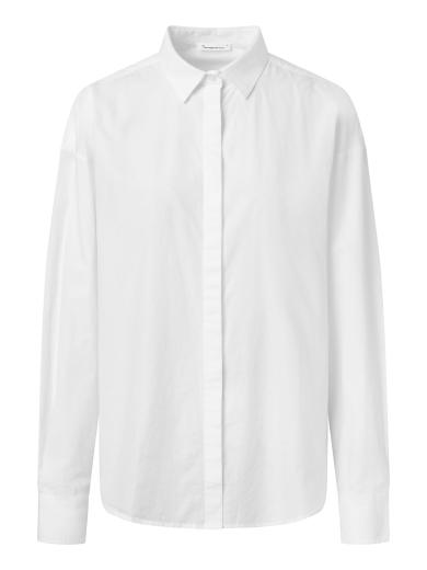 Knowledge Cotton Apparel Boxy poplin shirt 