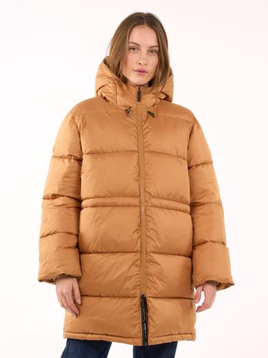 Knowledge Cotton Apparel Thermore™ Mid Puffer Jacket Brown Sugar