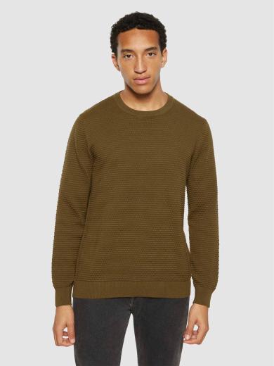 Knowledge Cotton Apparel VAGN Regular Bubble Knit Crew Neck 