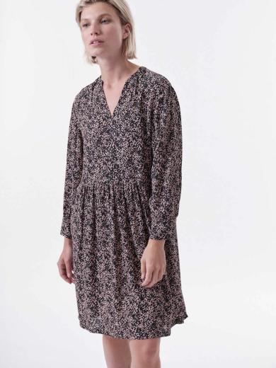 LANIUS Kleid Print Minimal Print Minimal Black