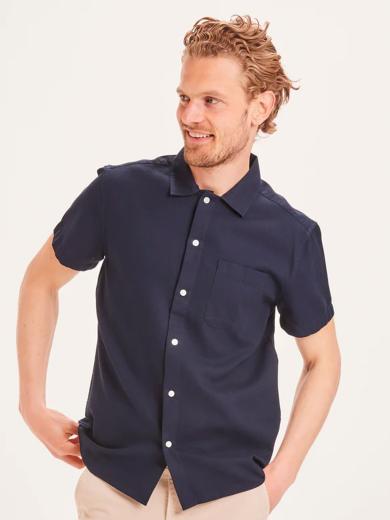 LARCH waffle SS custom fit shirt Total Eclipse