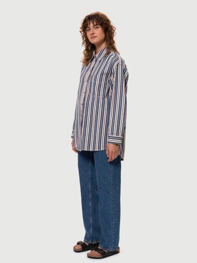 Nudie Jeans Mina Denim Shirt Stripe 