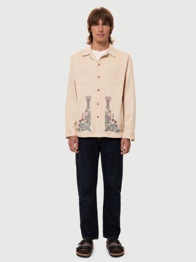 Nudie Jeans Vincent Floral Creme