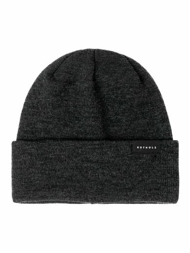 Rotholz Classic Fine Merino Beanie Warm Anthracite