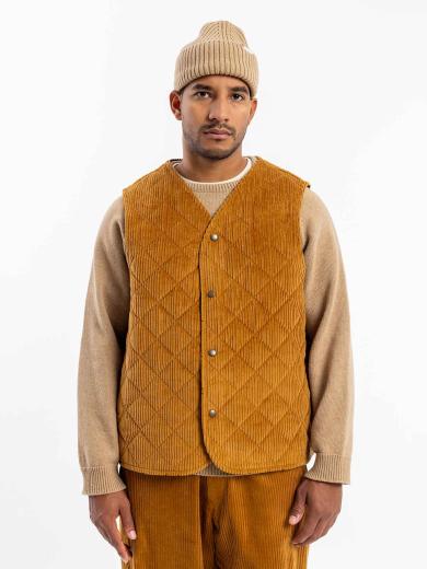 Rotholz Quilt Vest Toffee Cord | S