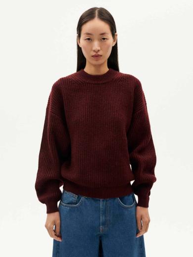 Thinking MU Carla Knitted Sweater Wine