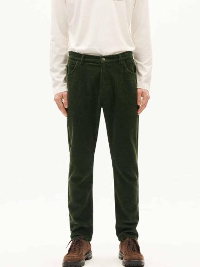 Thinking MU Corduroy Five Pockets Pants Bottle Green