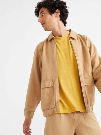 Thinking MU Dragonfly Hemp Jacket camel | M