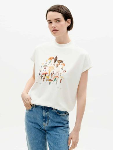 Thinking MU Funghi Volta T-Shirt Snow White | XS