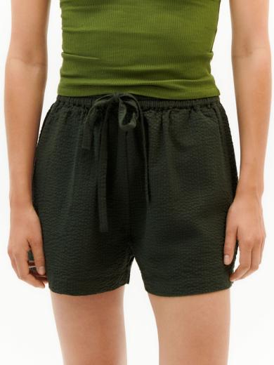 Thinking MU Geranio Shorts Green Seersucker Checks