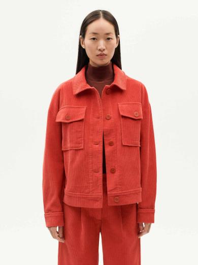 Thinking MU Goji Corduroy Frans Jacket Red