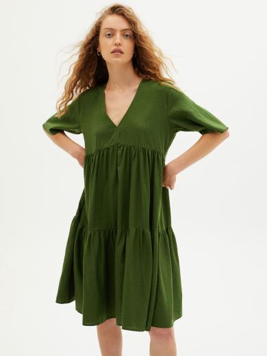 Thinking MU Hemp Fresia Dress 