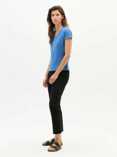 Thinking MU Hemp Regina T-Shirt Heritage Blue