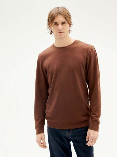 Thinking MU Hemp Shiva L/S T-Shirt Chocolate