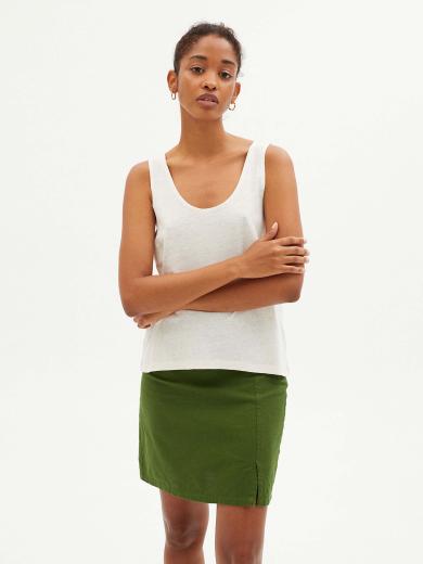 Thinking MU Hemp Tank Top Ivory | L