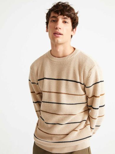 Thinking MU Miki Knitted Sweater bone