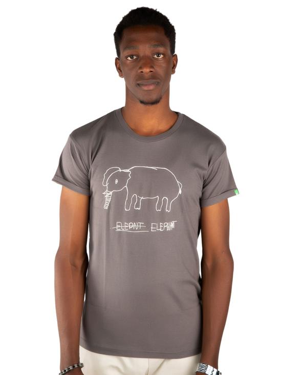 Kipepeo Clothing Shirt Elephant Charcoal Herren