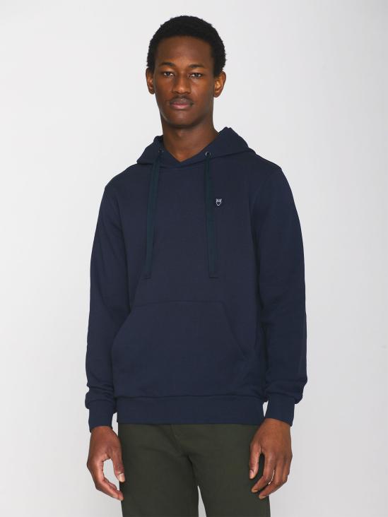 Knowledge Cotton Apparel ARVID basic hood badge sweat