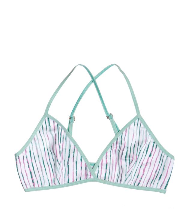 VATTER Triangle Bra Fine Frida mint stripes