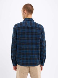 Knowledge Cotton Apparel Classic Checked Cotton Buttoned Overshirt