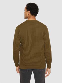 Knowledge Cotton Apparel VAGN Regular Bubble Knit Crew Neck