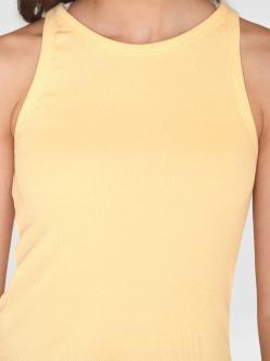 Knowledge Cotton Apparel Racer Rib Top