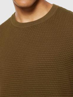 Knowledge Cotton Apparel VAGN Regular Bubble Knit Crew Neck