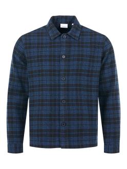 Knowledge Cotton Apparel Classic Checked Cotton Buttoned Overshirt