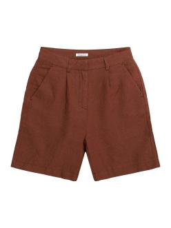 Knowledge Cotton Apparel POSEY Wide High-Rise Linen Shorts